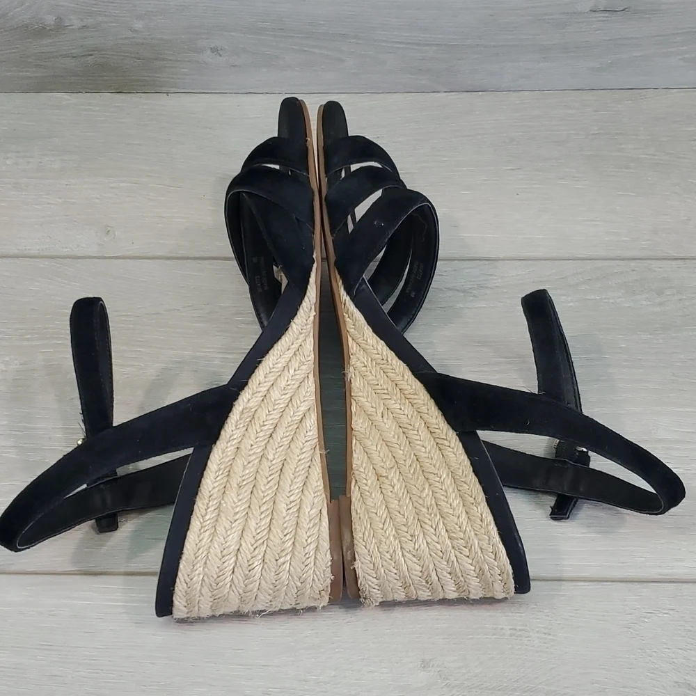 Cole Haan Women Jasmine Espadrille Wedge Ankle Strap Comfort shoes sandals 8